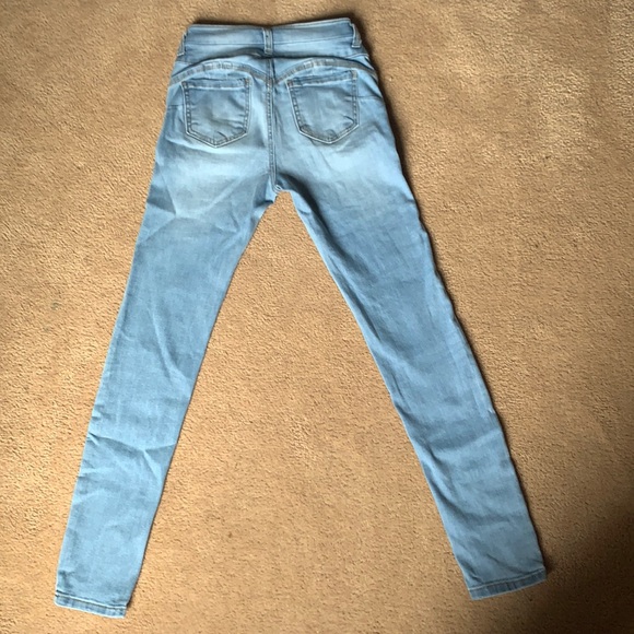 Light Blue Wax Jeans - Picture 2 of 2